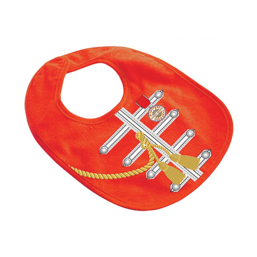 The Beatles Sgt Pepper Uniform Red Baby Bib