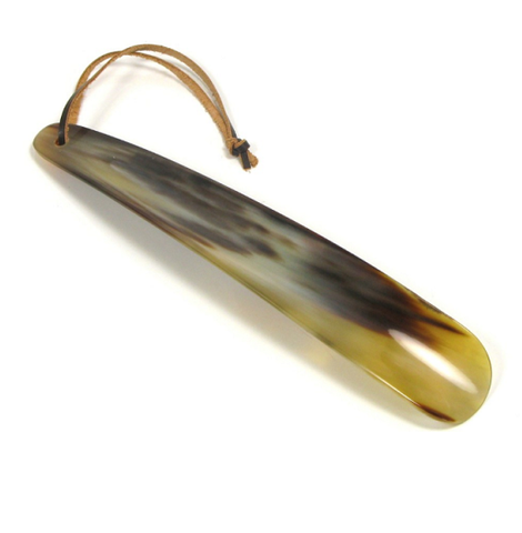 Abbeyhorn Flat Shoehorn with Thong 8"