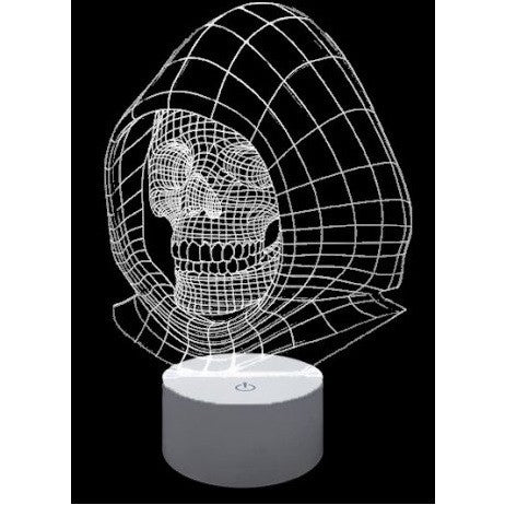 Optical Illusion 3D Skull Lamp