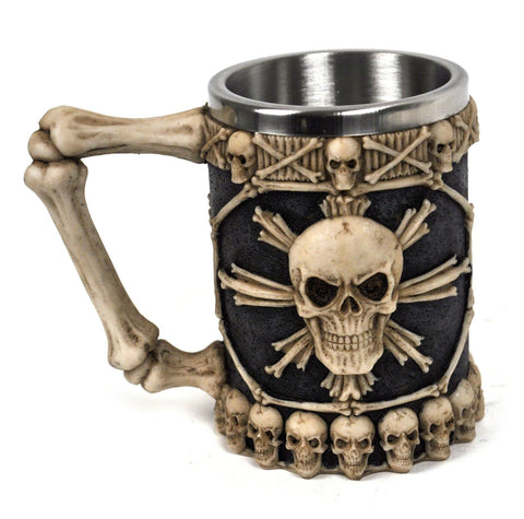 Nemesis Now Large Tankard of Skulls 16cm