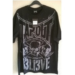 Tapout Short Sleeve Believe Black T-Shirt - Large