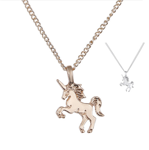 Magical Unicorn Pendant Necklace 48cm