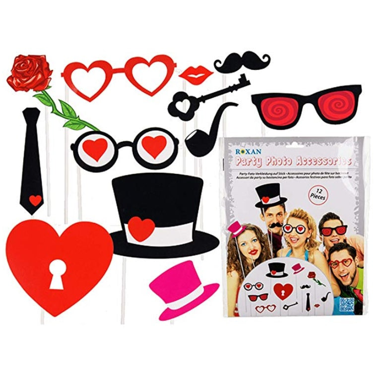 Valentine Themed Party Photo Accessories by Out Of The Blue