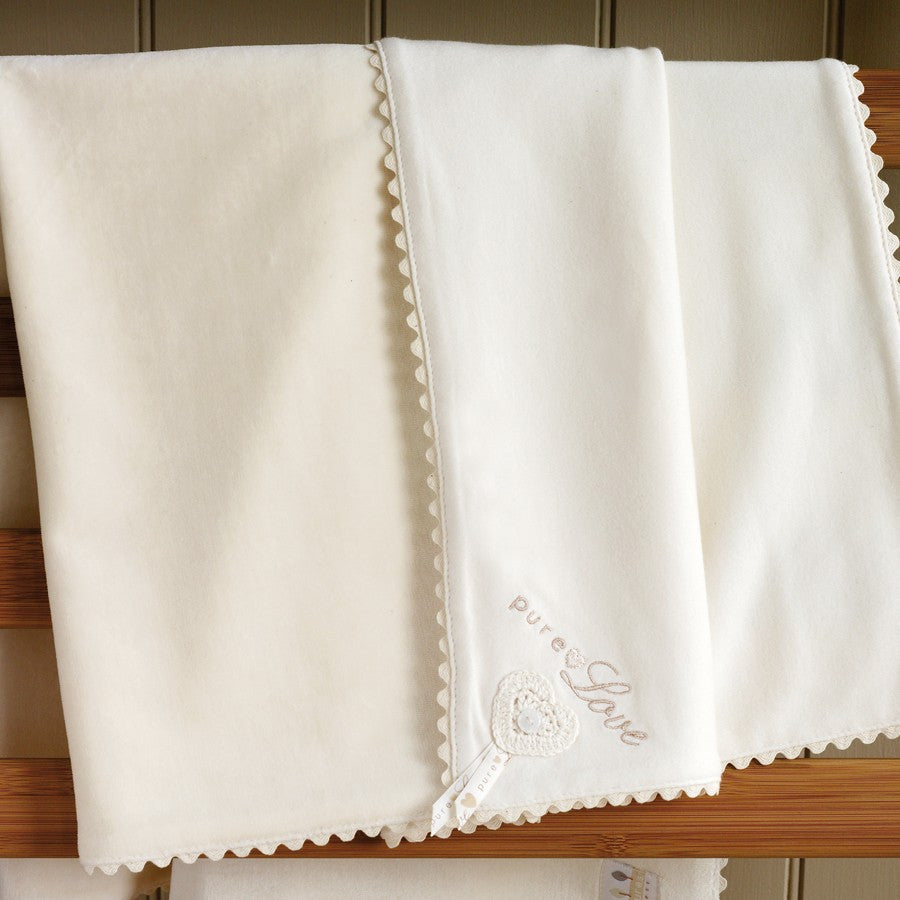 Natures Purest 'Pure Love' Velour Blanket
