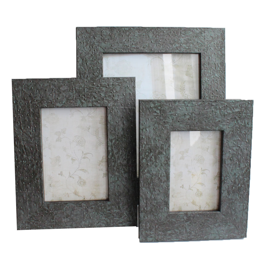 Grey/Green Photo Frame 8" x 10"