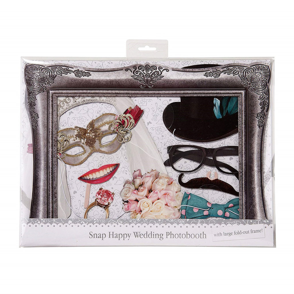 Snap Happy Wedding Photo Booth Accessories Kit by Ginger Ray Packaging