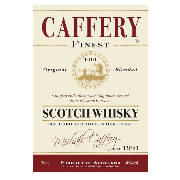 Personalised Generic Labels for Blended Whisky (Pack of 2)